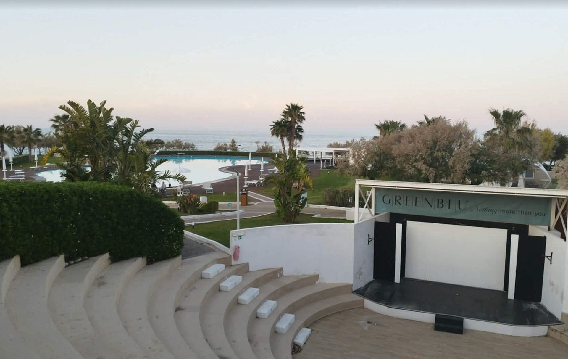 Vista sul resort
