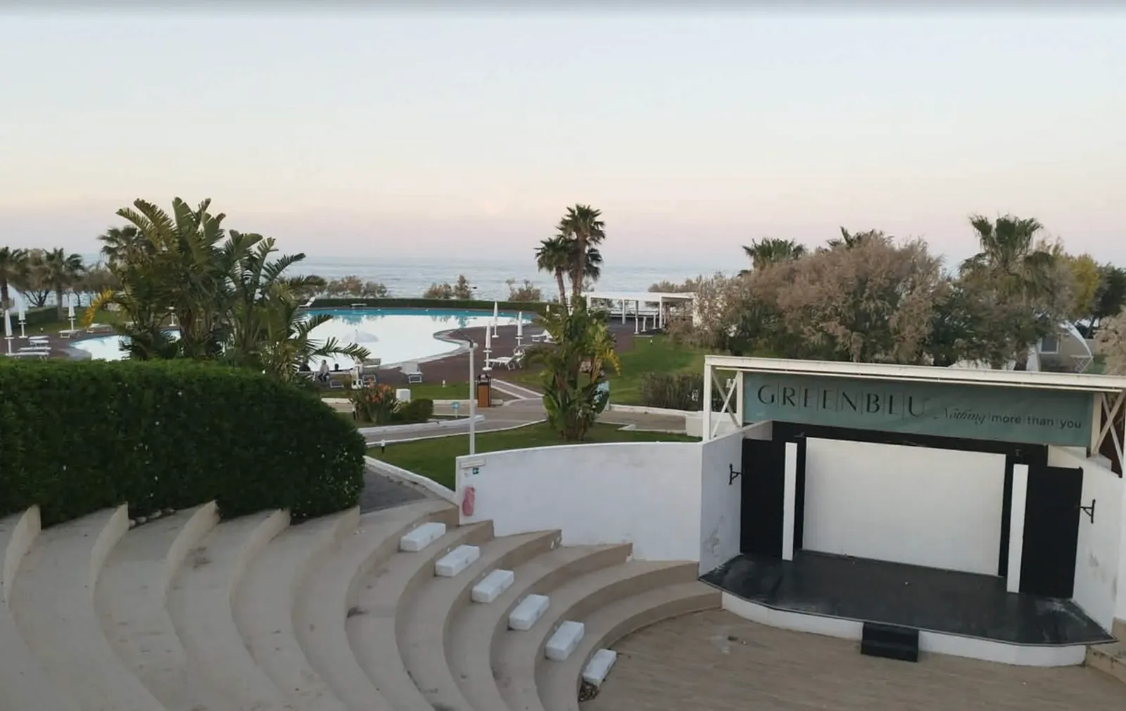 Vista sul resort